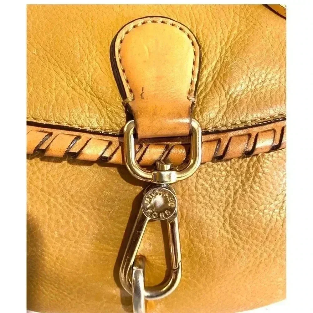 Michael Kors brown/ mustard  satchel handbag